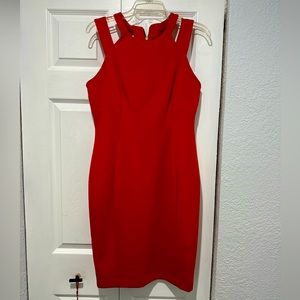 Red Calvin Klein Sleeveless